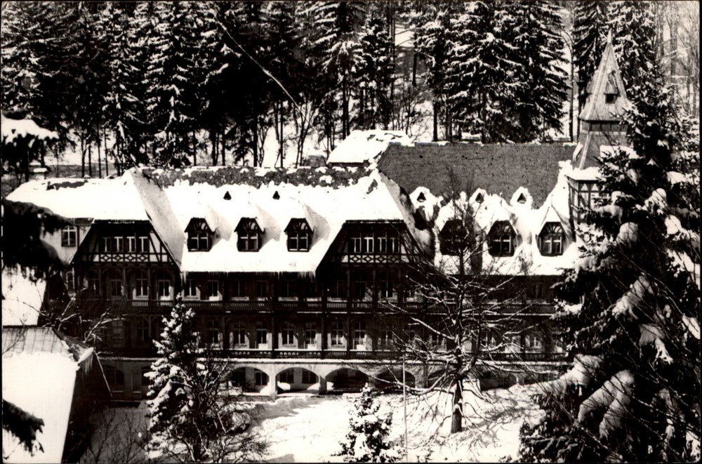 RPPC Kurhaus Bad Schandau Saxony Germany vintage postcard e584