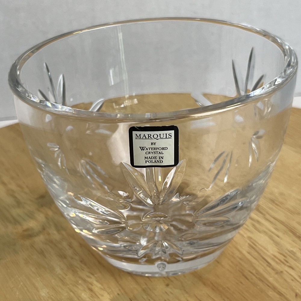 Marquis Collection By Waterford Crystal Round Bowl Made In Poland Home Decor