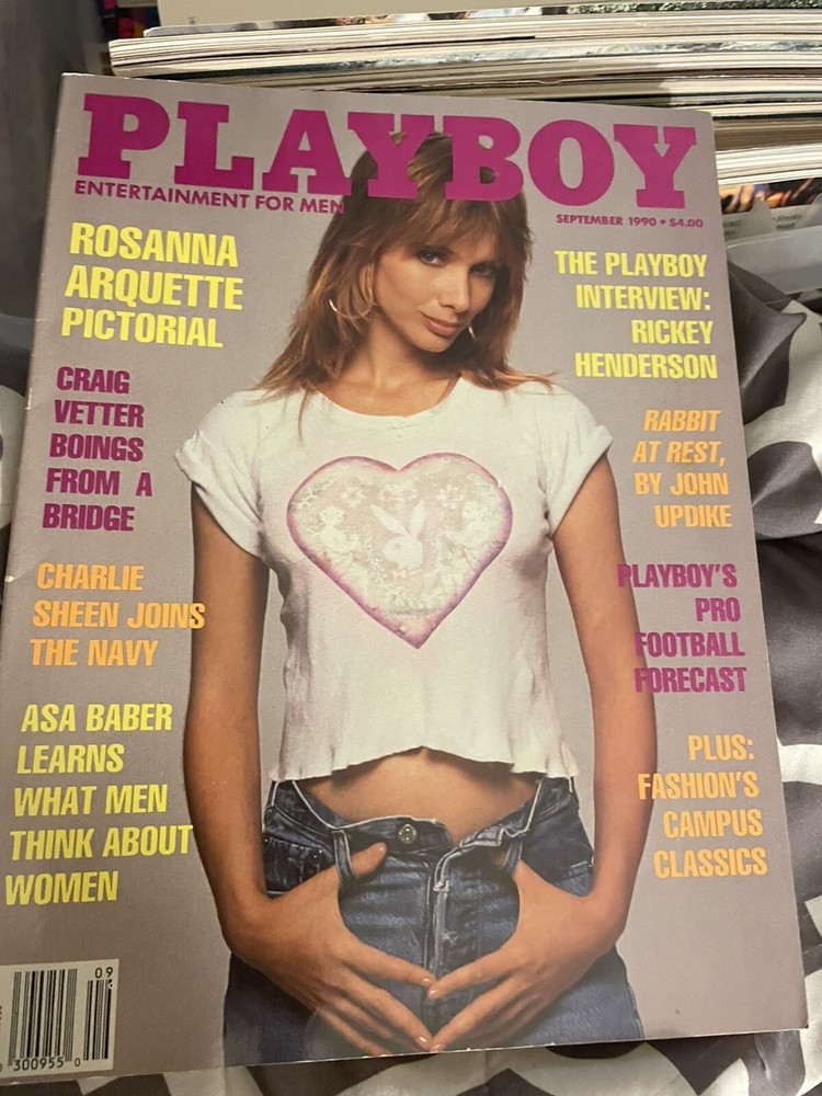 Playboy Magazine Rosanna Arquette September 1990 #1