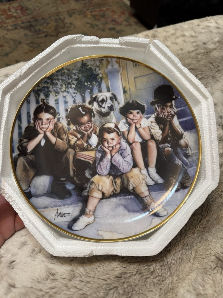 The Little Rascals Collectors Plate Franklin Mint Porcelain Limited Edition