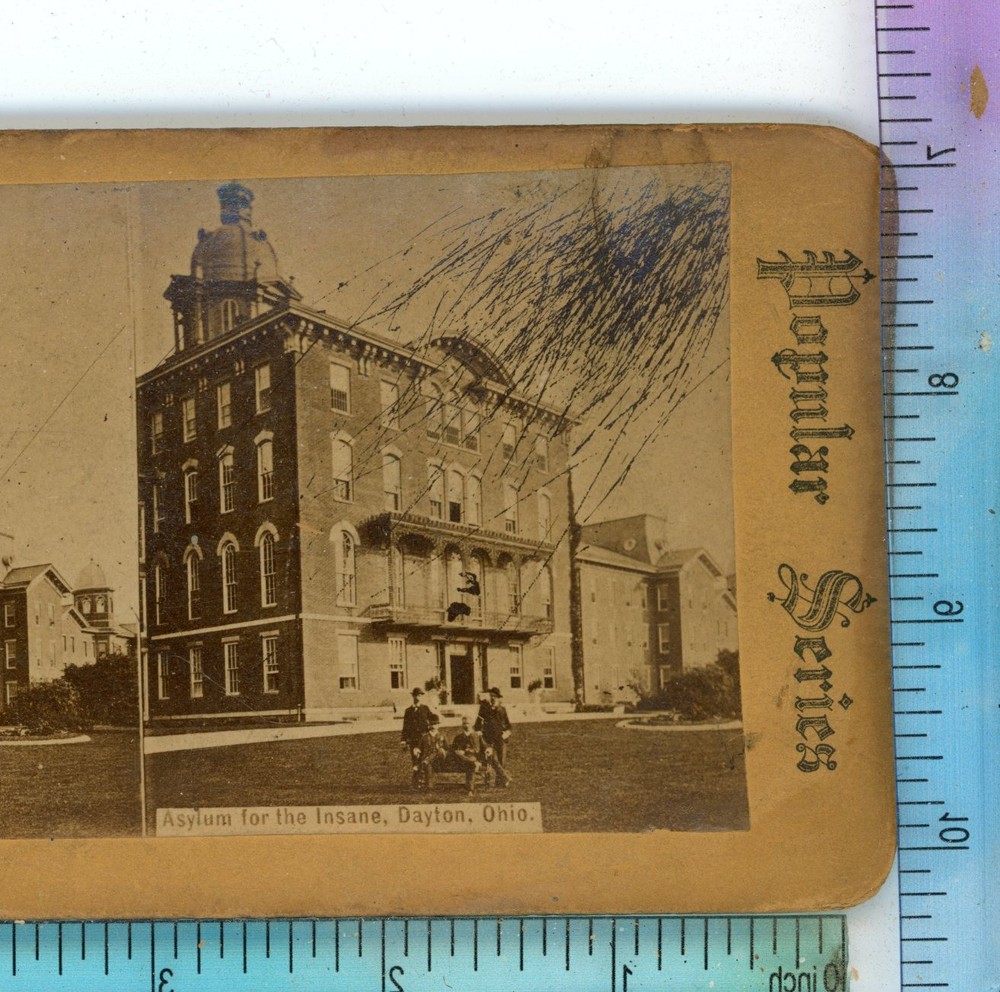 Asylum for Insane Dayton OH Ohio Stereoview