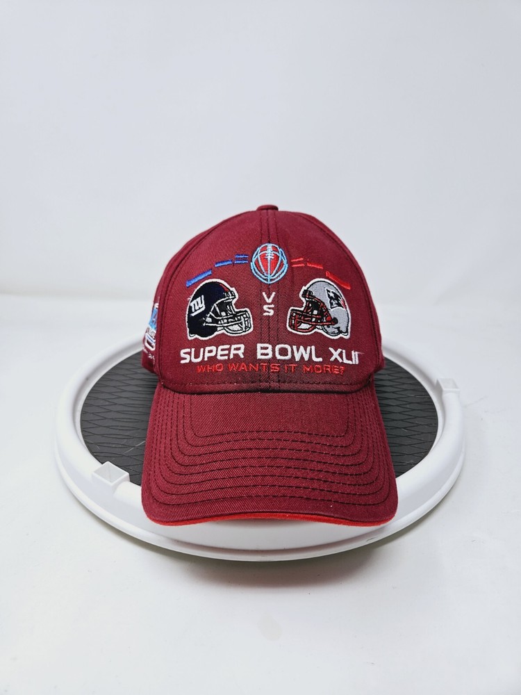 2008 Super Bowl XLII Giants vs Patriots Reebok NFL Cap