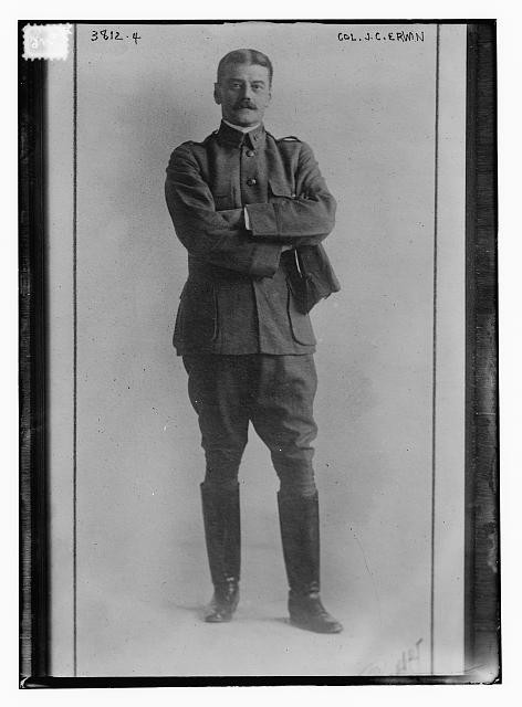 Photo:Col J.C. Erwin Military Portrait 1910s Uniform Officer