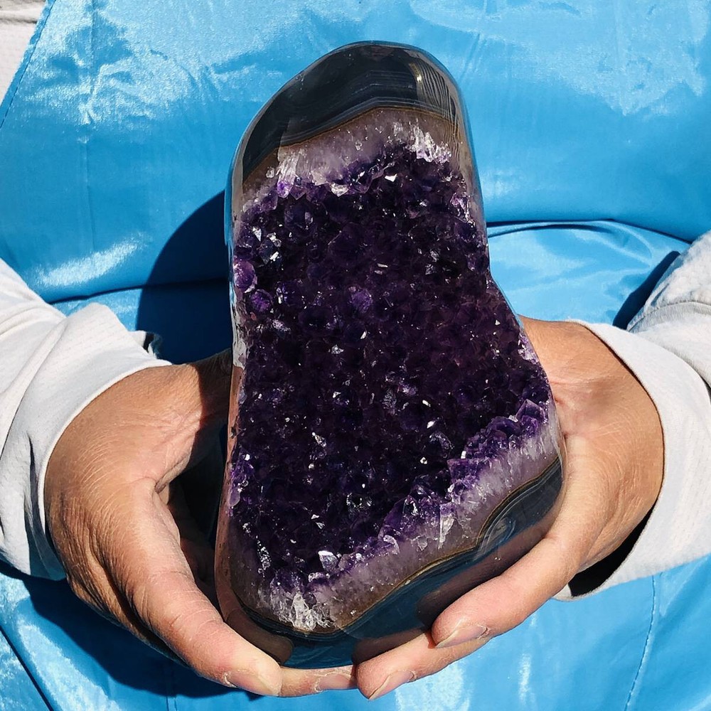 1320g Natural Uruguayan Amethyst Cluster Cave Display Specimen Healing Crystal 2560