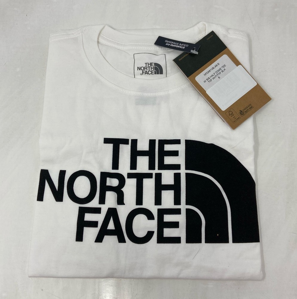 The North Face Women’s Half Dome Short-Sleeve Tee - TNF White/TNF Black, Size-S
