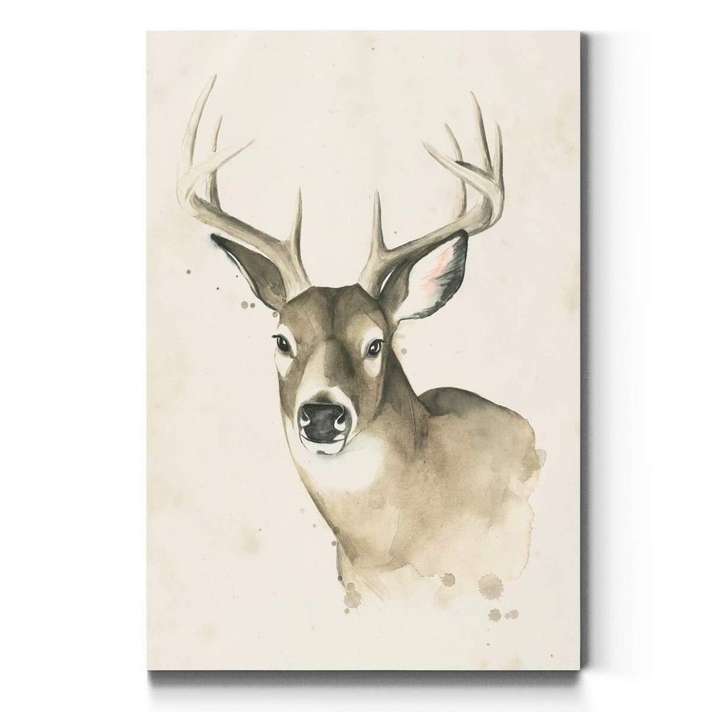 Portrait Style Canvas Wall Art: Animals, Dogs, Birds, Fish, Horses, Elk, Deer...