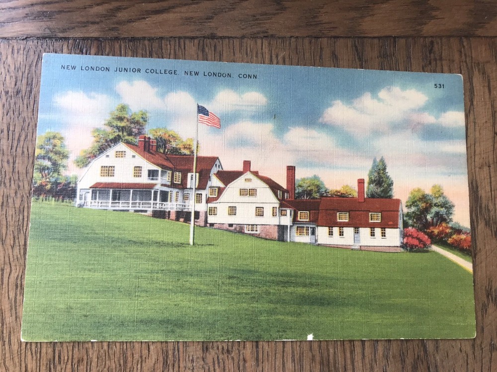 New London Junior College New London Connecticut CT Postcard