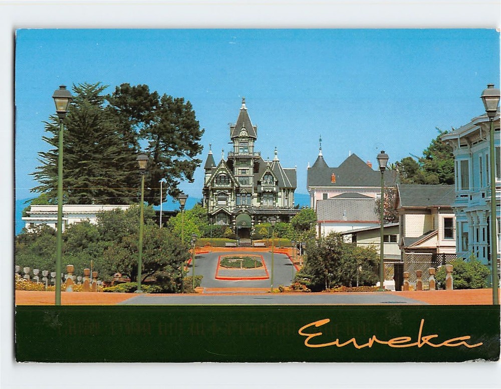 Postcard Carson Mansion Eureka California USA