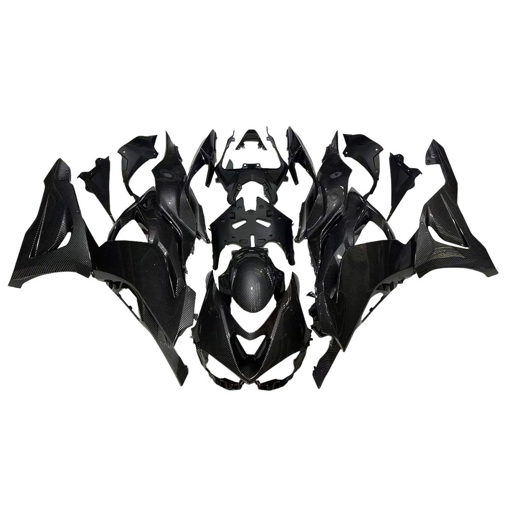 Carbon Fiber Effect Fairings For Kawasaki Ninja ZX6R 2024 2025 Plastic Bodywork