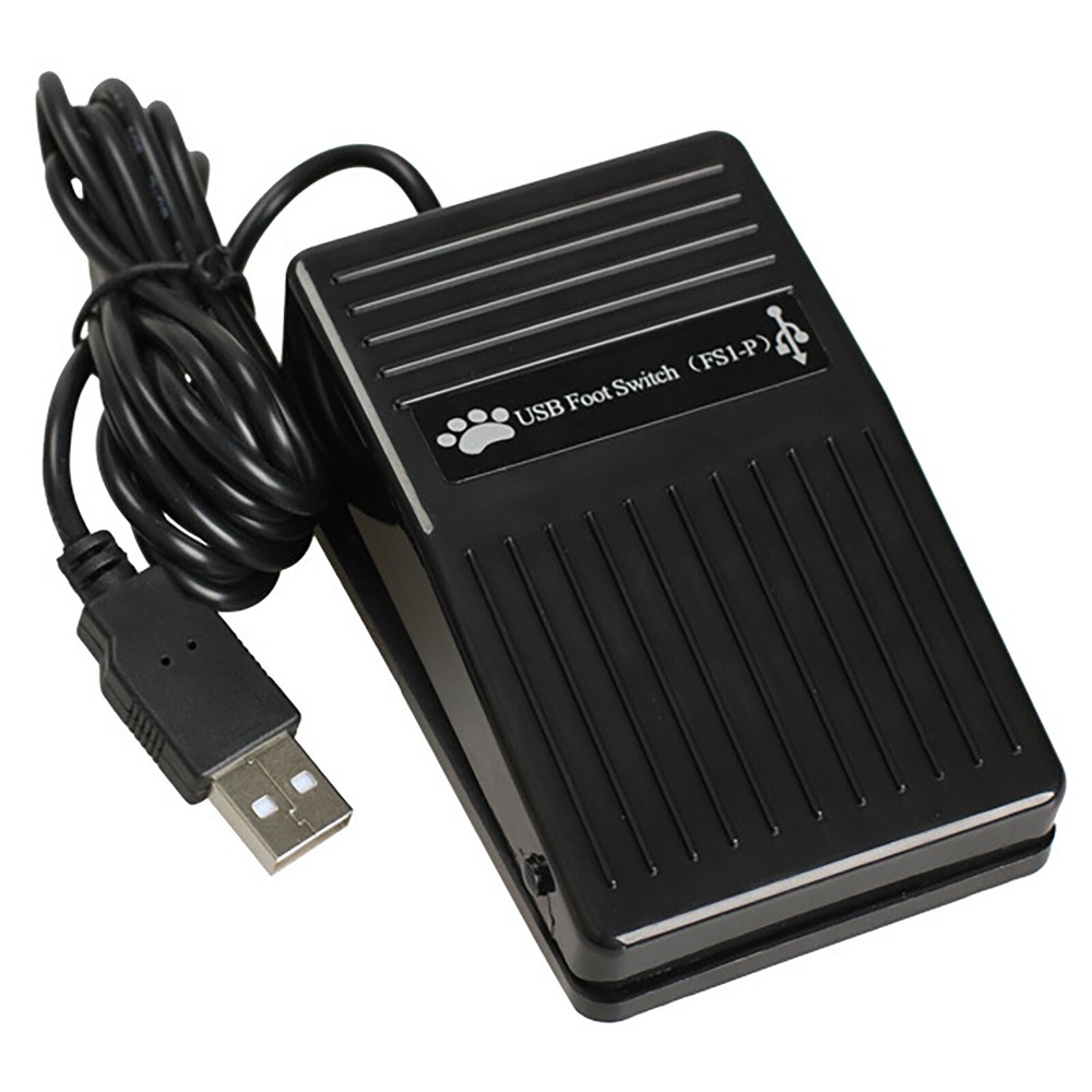 USB Foot Switch Pedal for PC Keyboard & Mouse Control Pre-Programmed