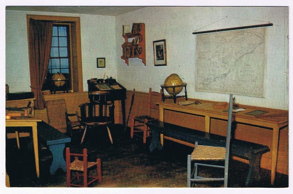 Postcard Upper Canada Village Morrisburg Ontario Interior Schoolmaster's House
