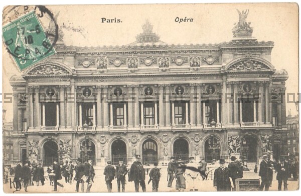 Postcard Opera Garnier c1910 Paris France