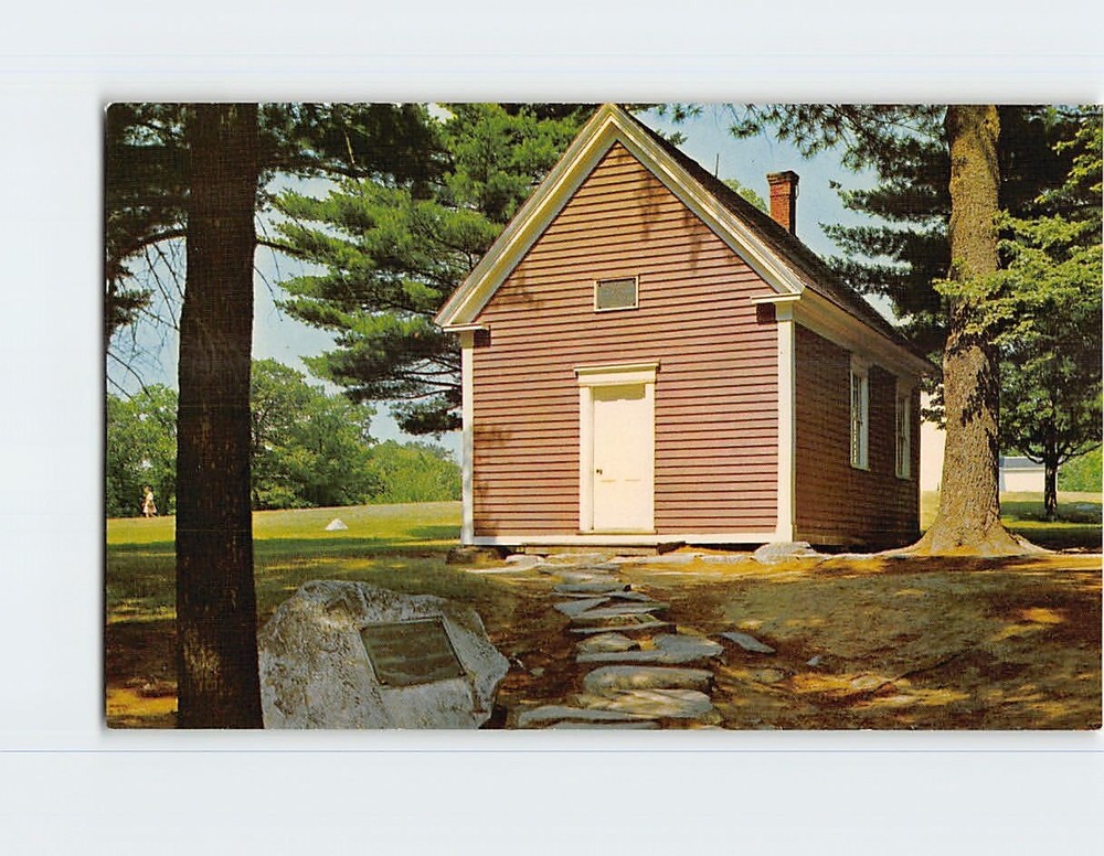 Postcard Mary Lamb School Longfellow's Wayside Inn South Sudbury Massachusetts