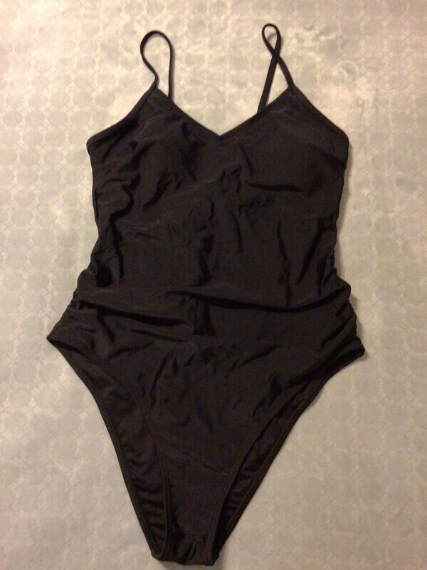 Traje De Baño Negro, Size 10/M, Nuevo Con Etiqueta Cupshe