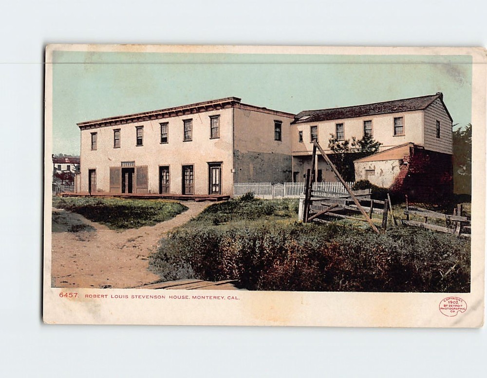 Postcard Robert Louis Stevenson House Monterey California USA