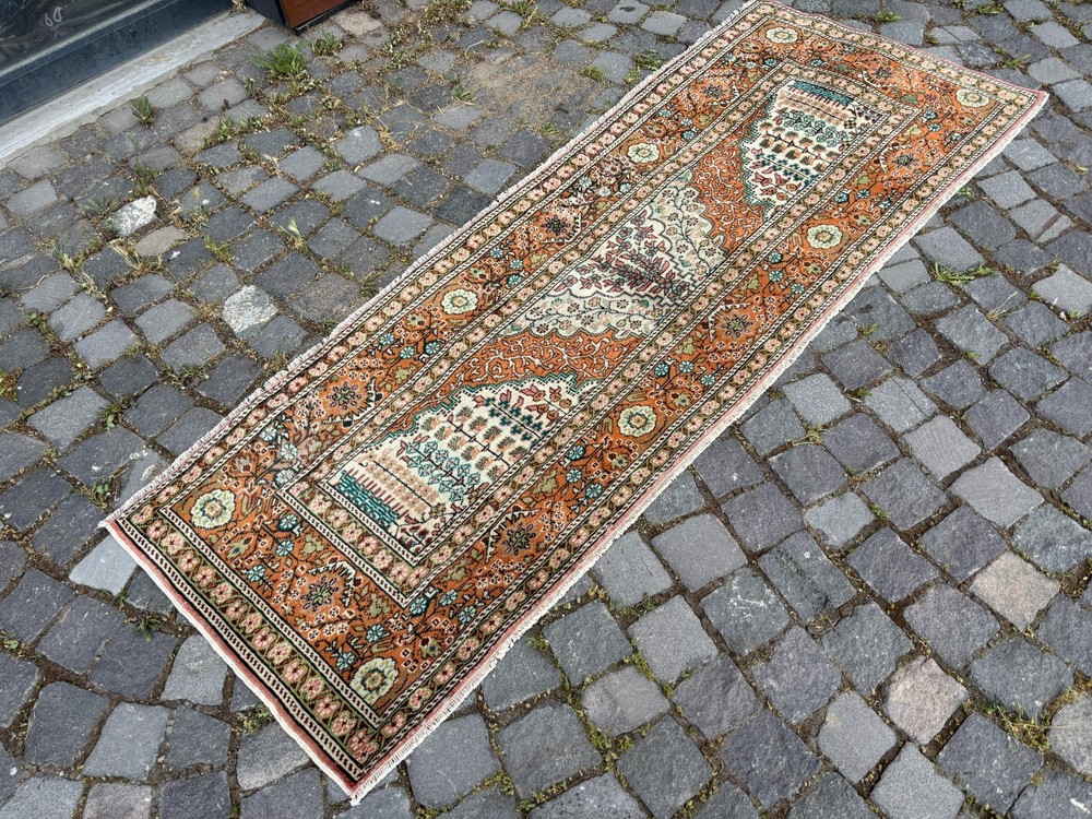 Wool rug, Bohemian rugs, Runner rug, Handmade rug, Turkish rug | 2,1 x 6,6 ft