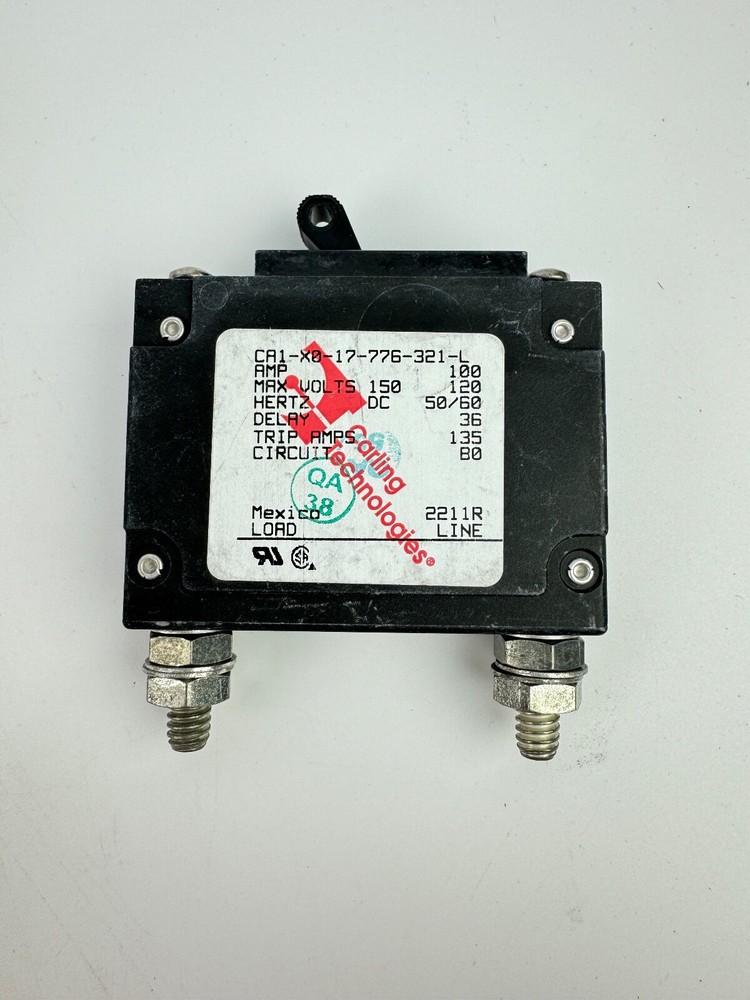 Carling Technologies CA1-X0-17-773-321-L 1-Pole Breaker Midnite Solar MNEDC-100