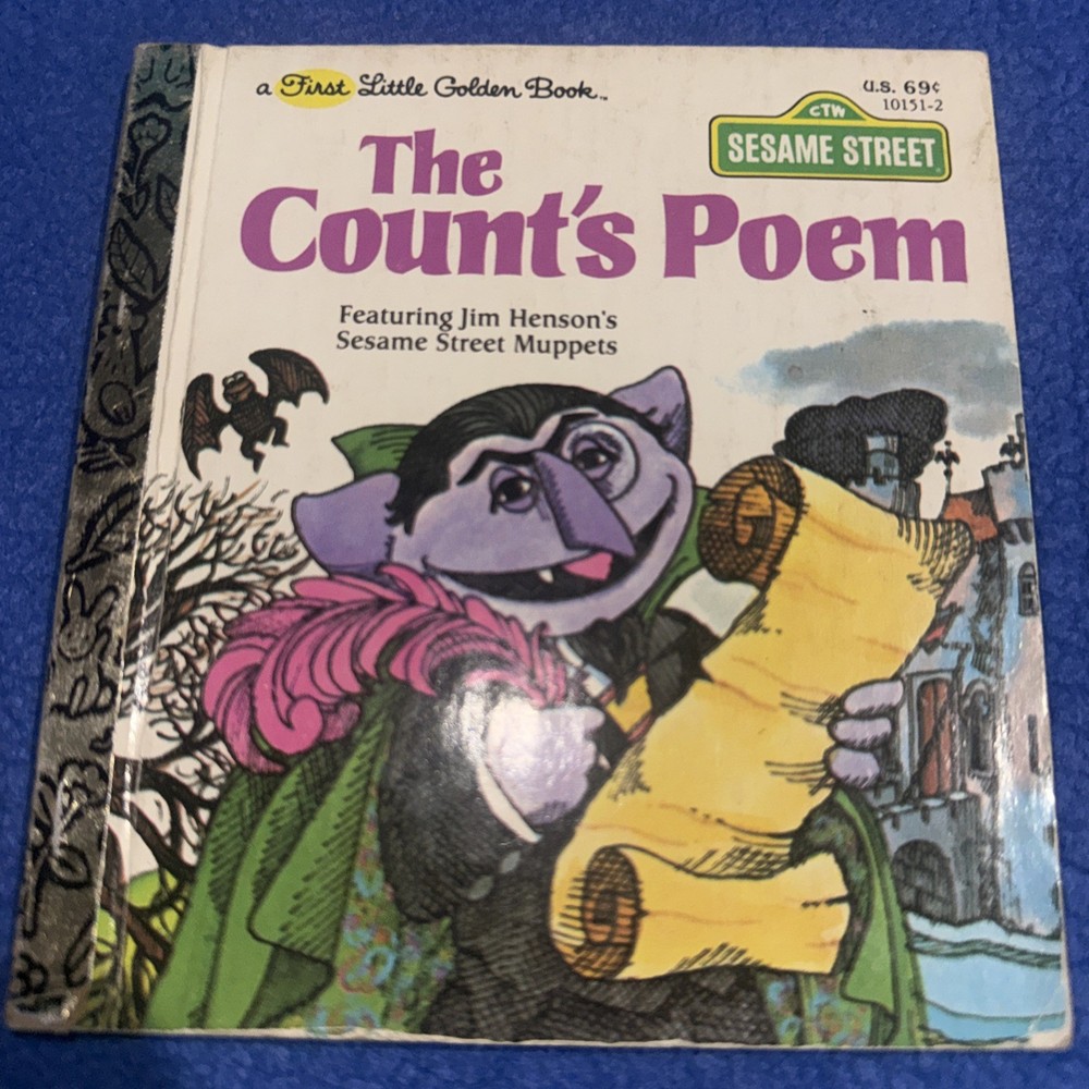 First Little Golden Book The Count's Poem 1978 Muppets Sesame Street