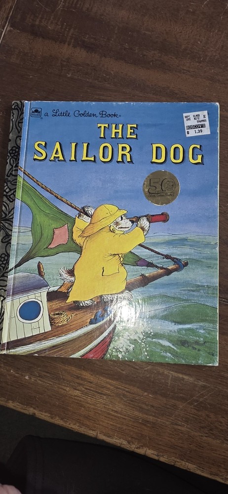 Vintage 1981 50th Anniversary Edition A Little Golden Book The Sailor Dog
