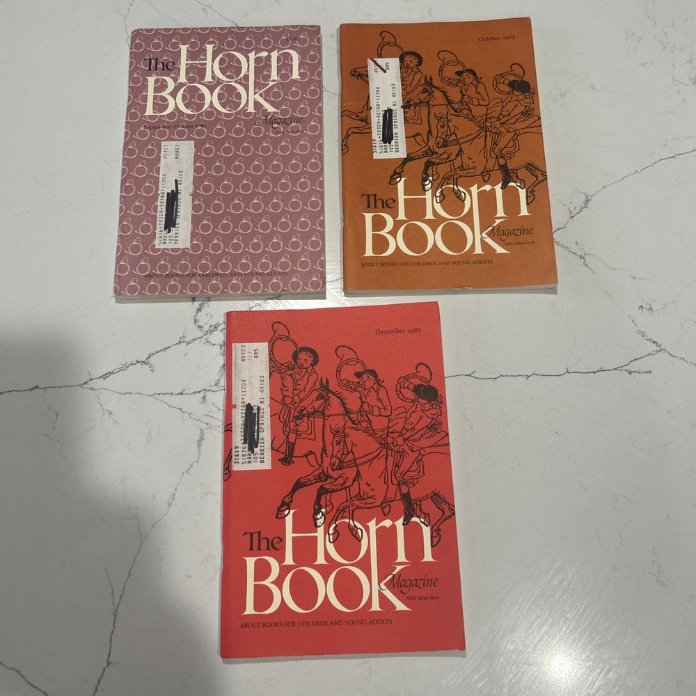 The Horn Book Magazine Lot - 1983 - Sep/Oct - September - December - Great Shape