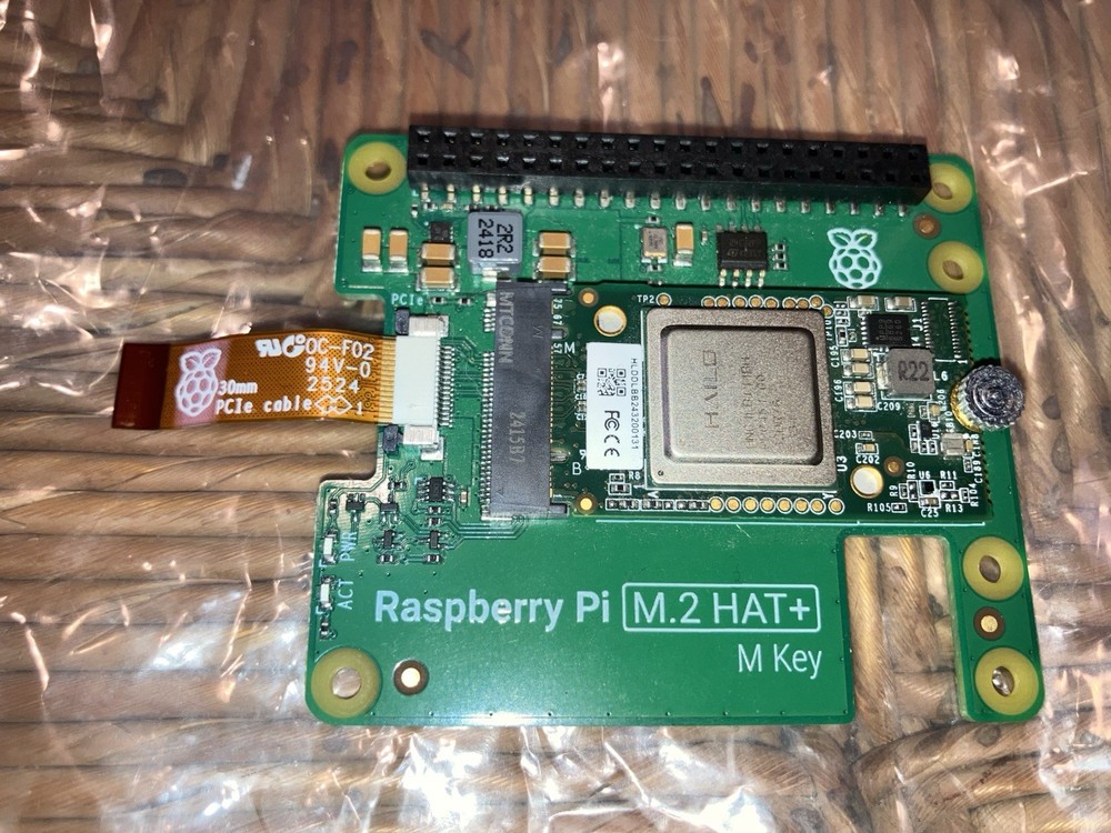 Raspberry Pi M.2 HAT+ M Key - PCIe Interface - Single Board Computer Expansion