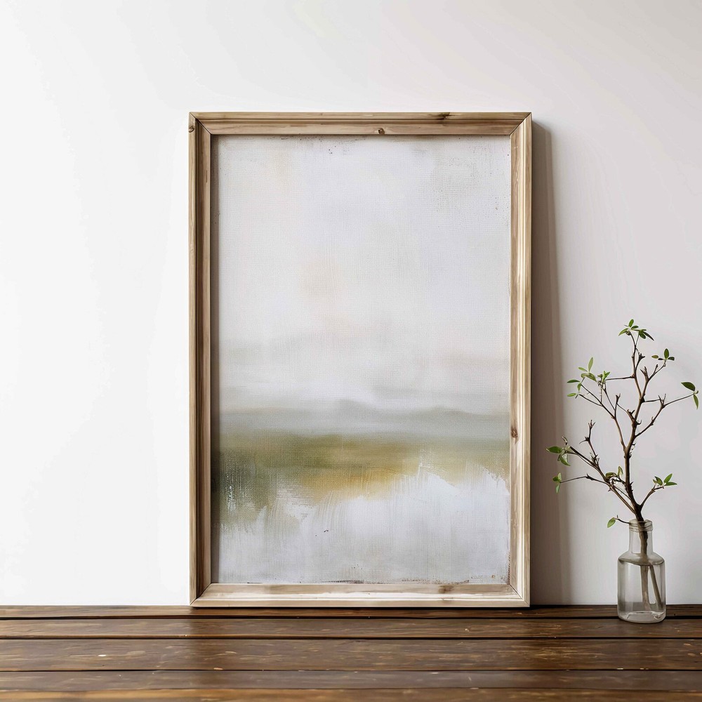 Abstract Landscape Painting Abstract Nature Art Countryside Art Open Field