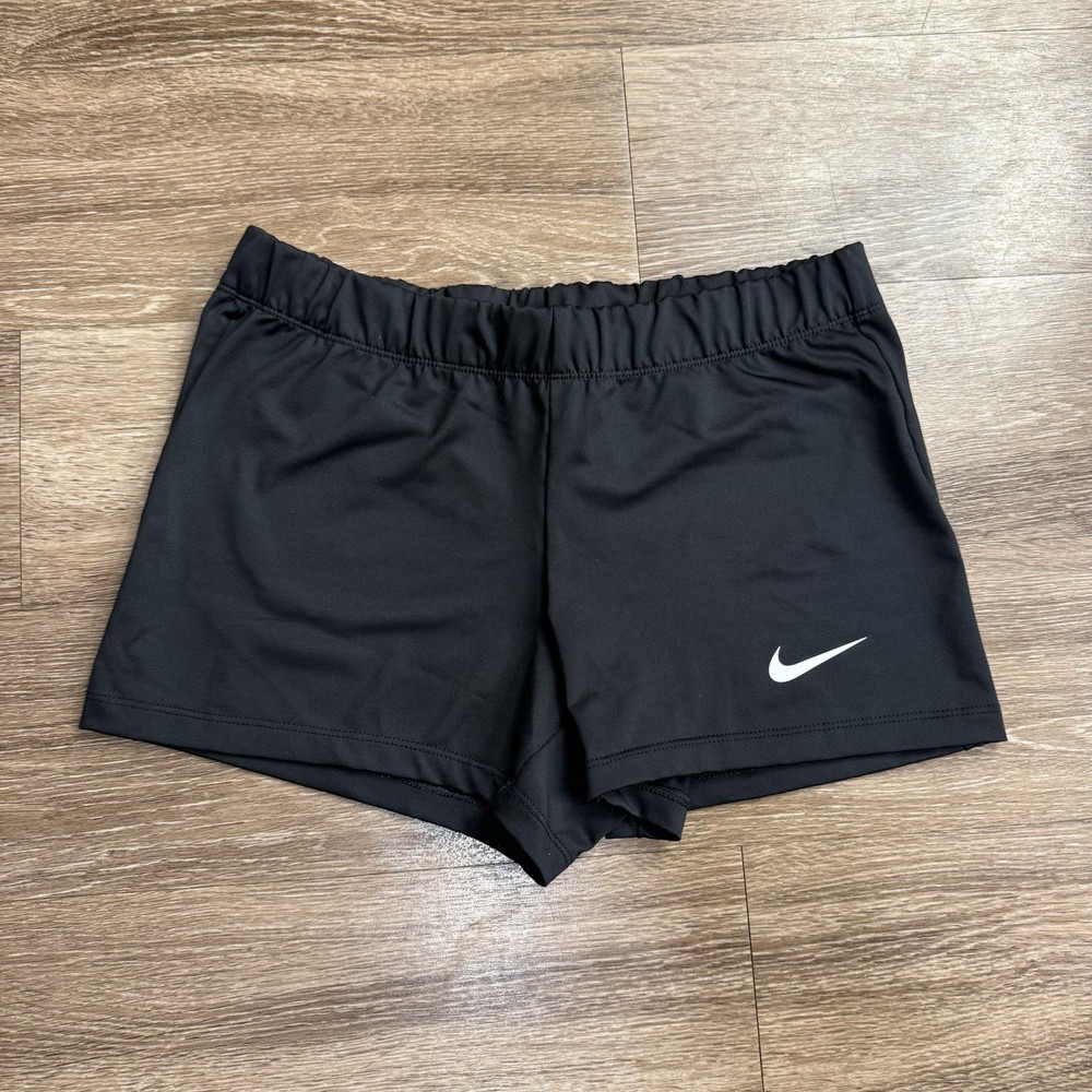 Nike Women’s Dry-fit Black Running Biker Shorts Size Large
