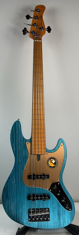 Sire Marcus Miller Sandblasted V7 5-string FL Electric Bass Guitar – bad preamp