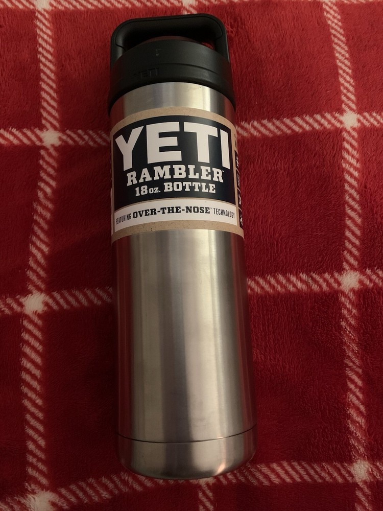 Yeti Rambler 18oz Bottle with Over-The-Nose Spillproof Design