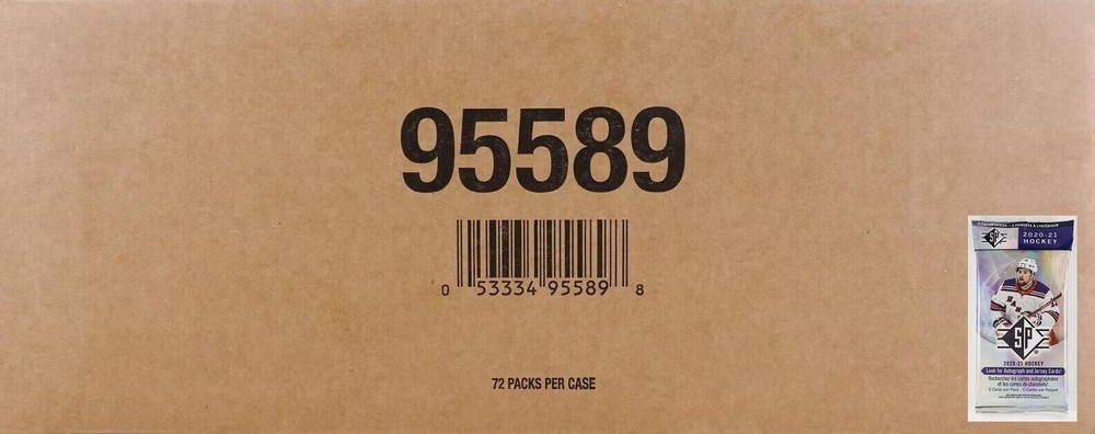2020/21 Upper Deck SP Hockey Factory Sealed 72 Hanger Pack Case ~ Look for AUTO!