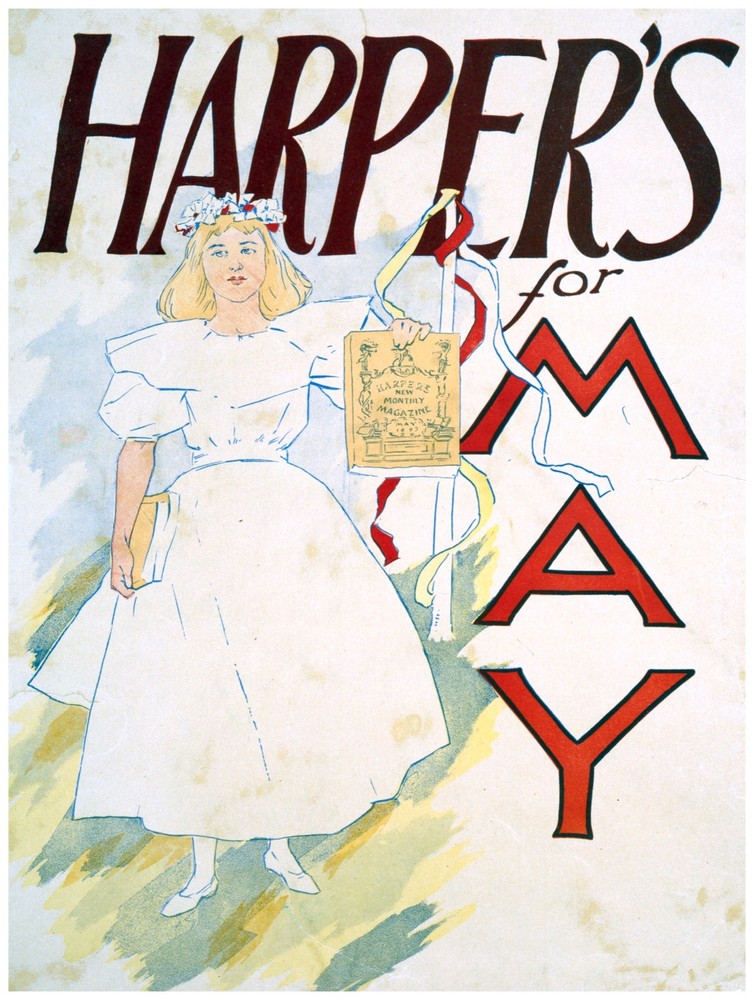Decor Poster. Fine Graphic Art. Harper's Magazine for May Home Wall Design 1426