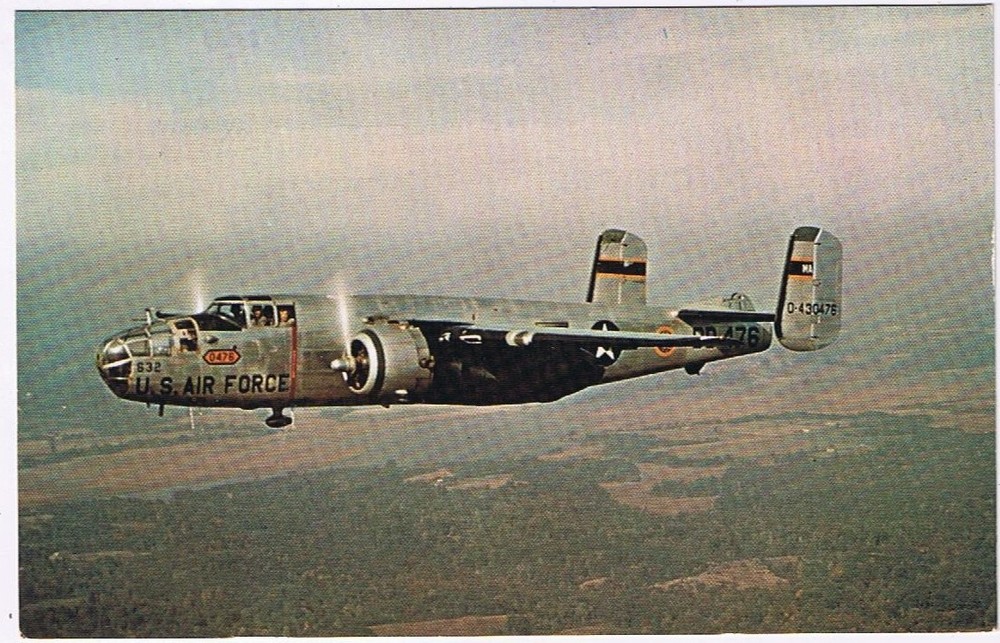 Postcard North American B 25 Mitchell Medium Bomber