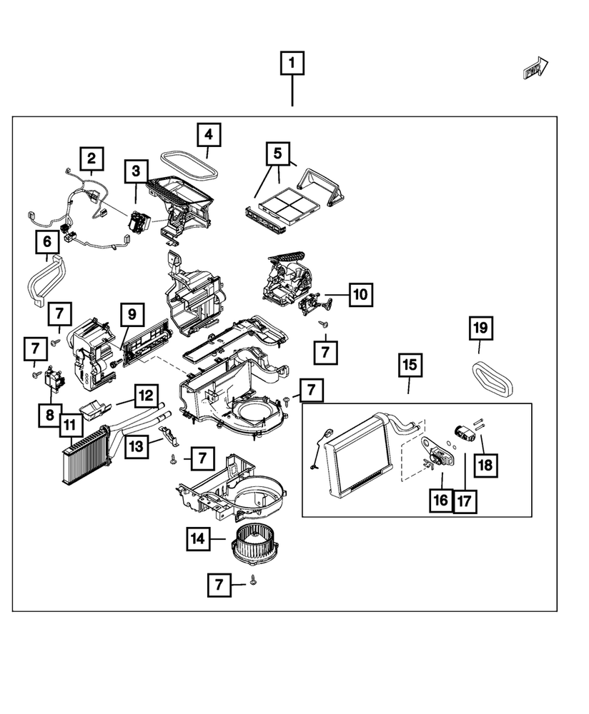 Genuine Mopar Air Inlet Actuator 68314273AA