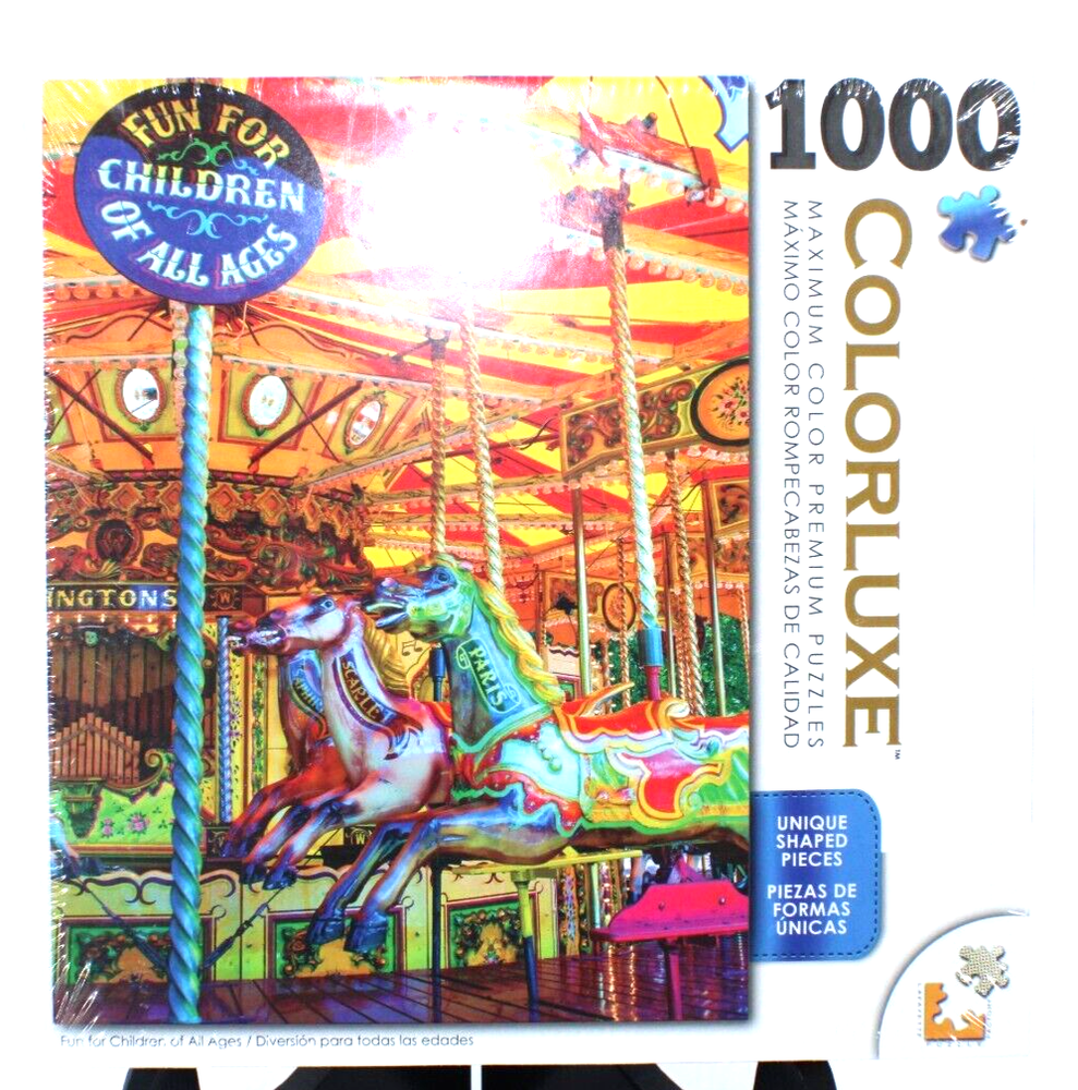 Colorluxe Carousel Multicolor 1000 Piece Quality Jigsaw Puzzle 20