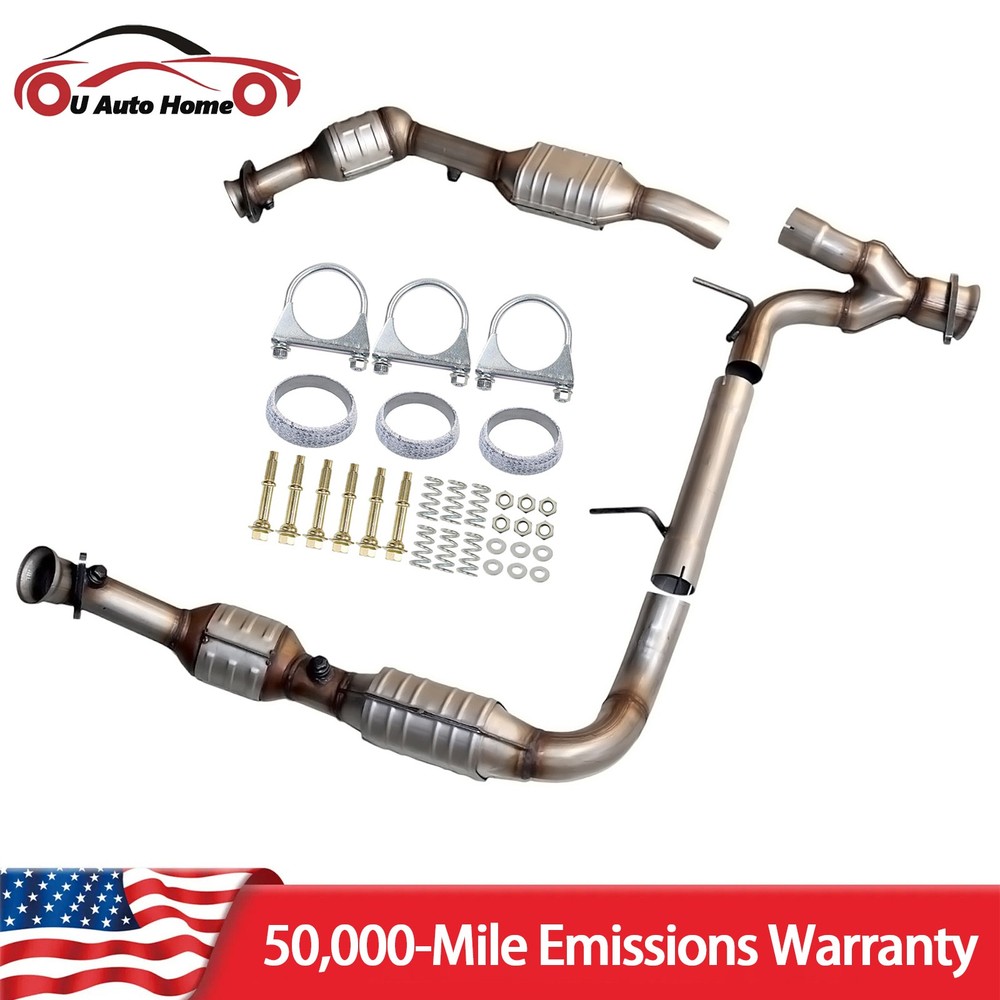 Front Left & Right Catalytic Converter Set For 2003-2004 Ford Expedition 5.4L
