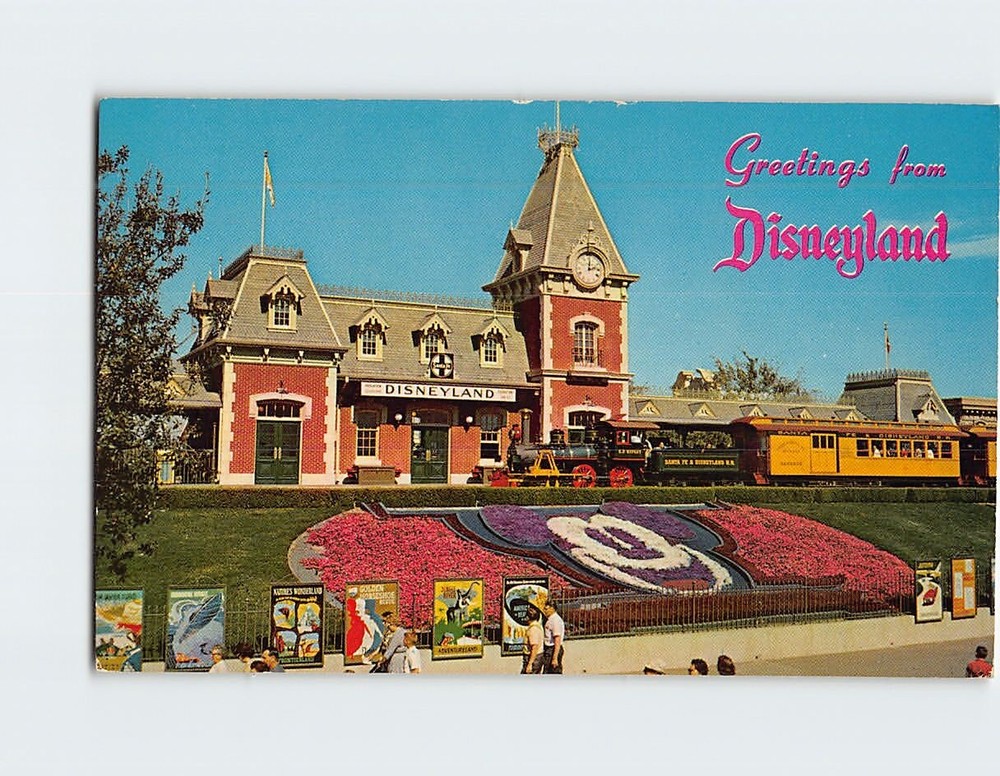 Postcard Guests Entering Magic Kingdom Disneyland Anaheim California