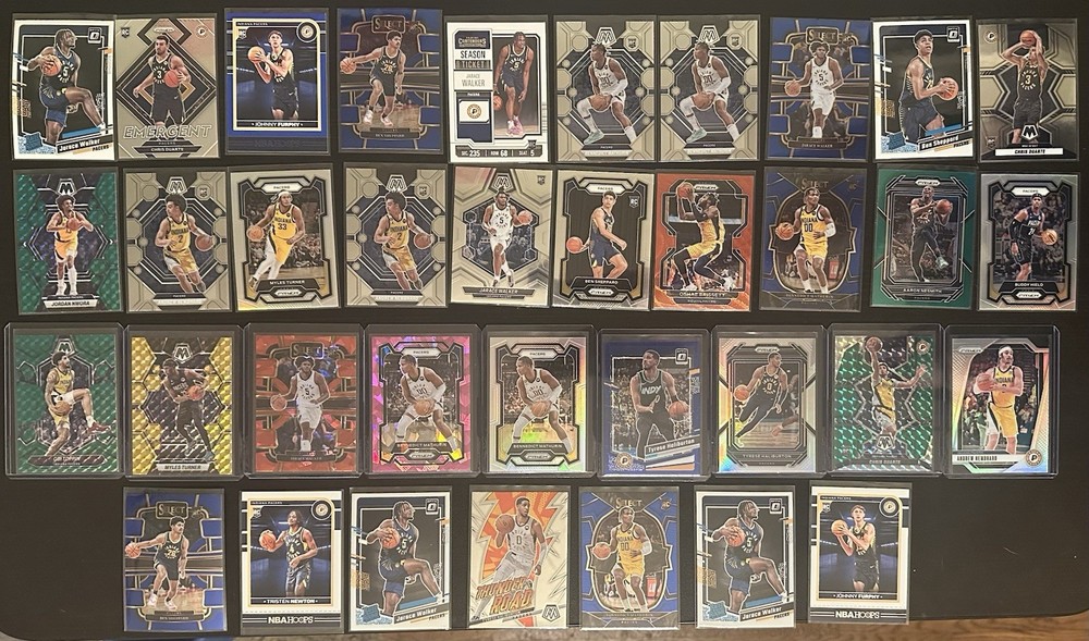 Indiana Pacers 36 card NBA Lot - Rookies/Parallels/Inserts - NO BASE