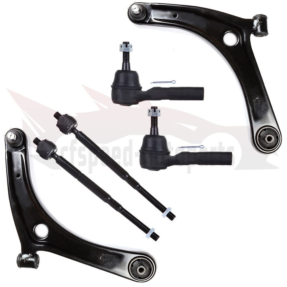 6pcs Suspension Control Arms Ball Joints Tie Rods for 2007-2012 Dodge Caliber