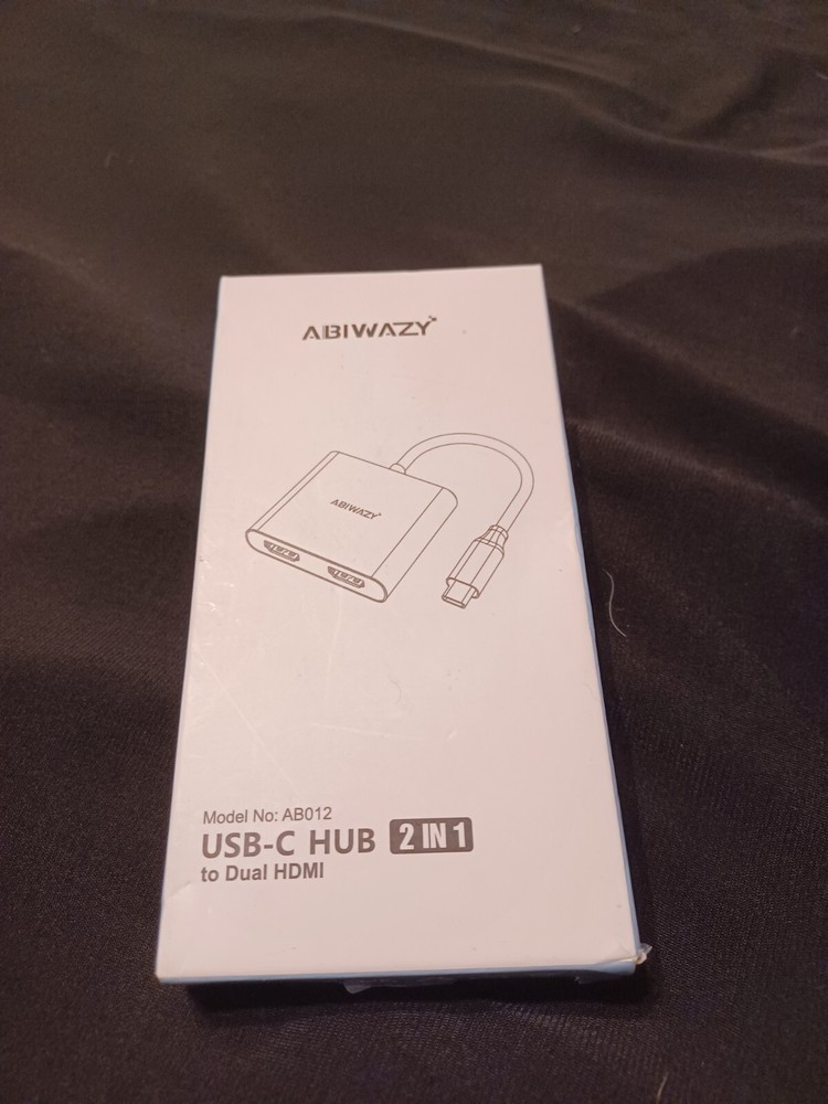 USB C to Dual HDMI Adapter 4K@60Hz, HDMI Splitter for Dual Monitors