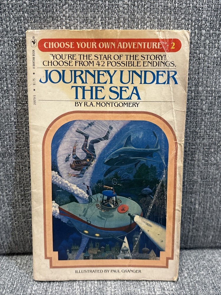 Choose Your Own Adventure Book #2 Journey Under the Sea 1982 R.A. Montgomery Vtg