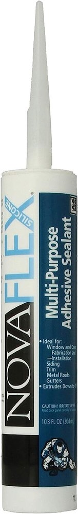 10oz NovaGard NovaFlex M162 DK GR Multi-Purpose Silicone Sealant Rare Gray