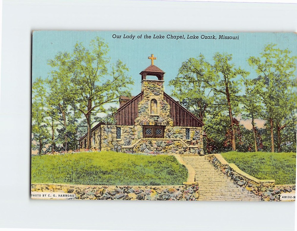 Postcard Our Lady of the Lake Chapel Lake Ozark Missouri USA