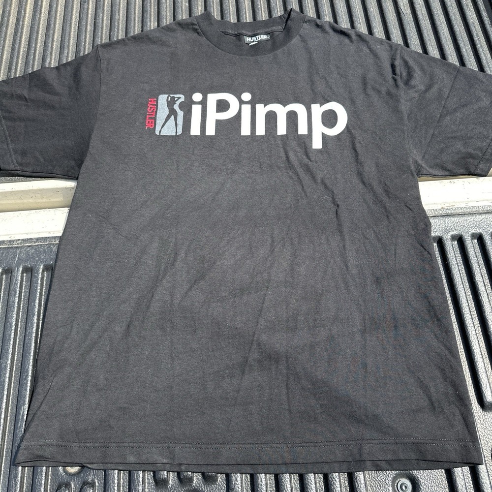 Hustler iPimp black t-shirt #hustler #rare size XL