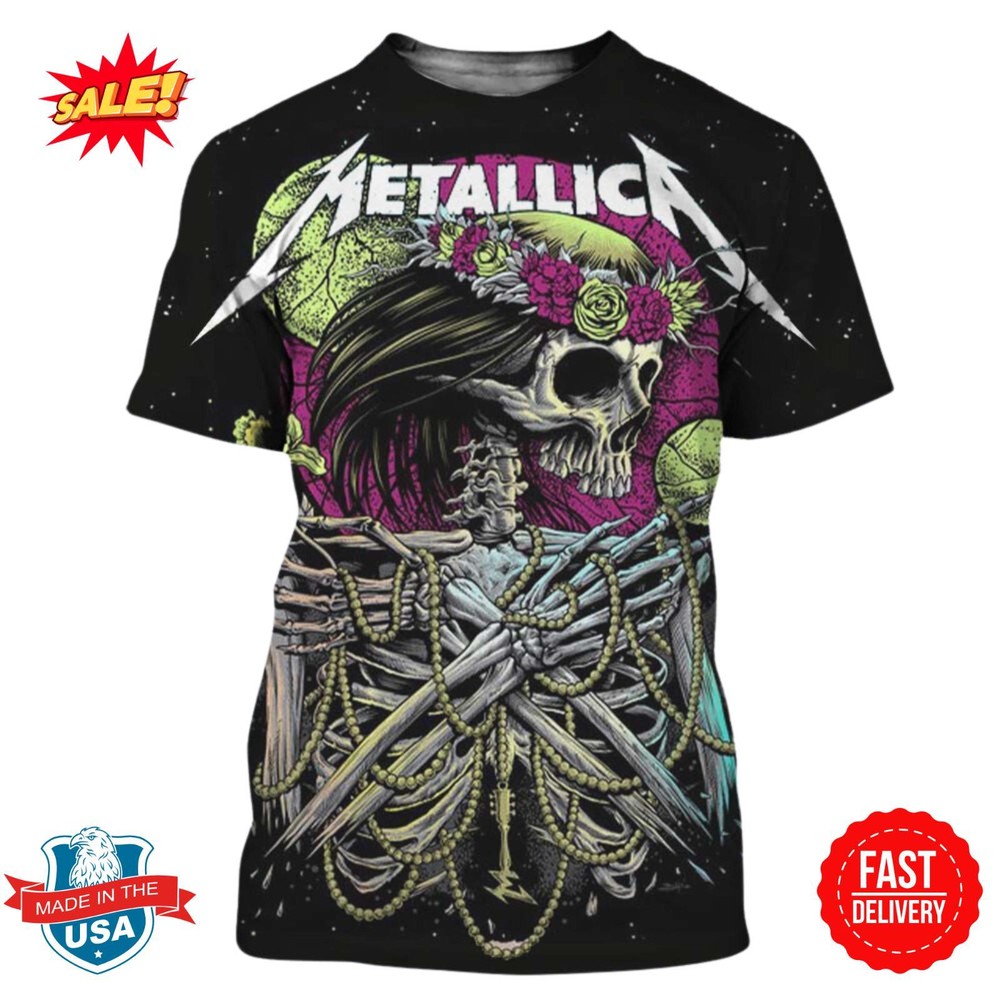 Metallica All Within My Hands 2024 Giving Tuesday 3D T-Shirt