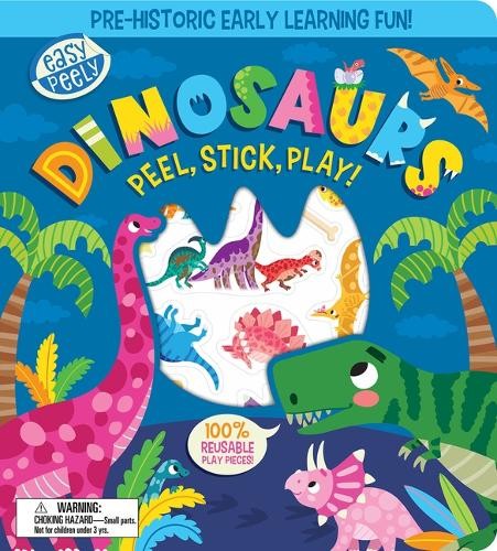 Holly Hall Easy Peely Dinosaurs - Peel, Stick, Play! (Board Book)Another great item from Rarewaves USA | Free delivery!