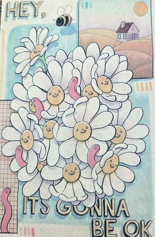 Hey It's Gonna Be Ok Flowers Postcard 4