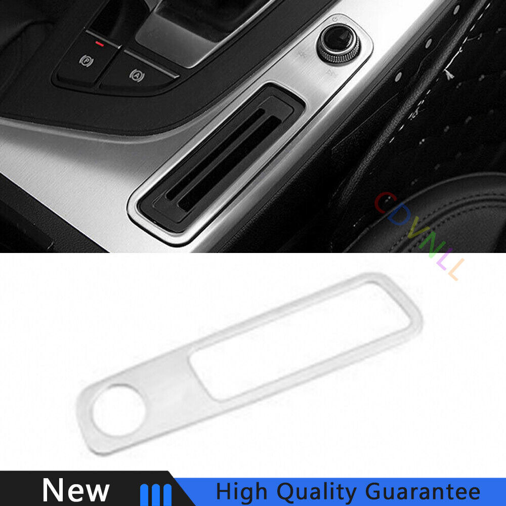 For Audi A4 A5 2017-2021 Silver Titanium Console Volume Switch Button Frame 1PCS
