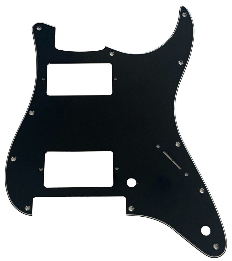 3 Ply Black Pickguard Guitar Parts For Strat Floyd Rose Tremolo HH Humbucker