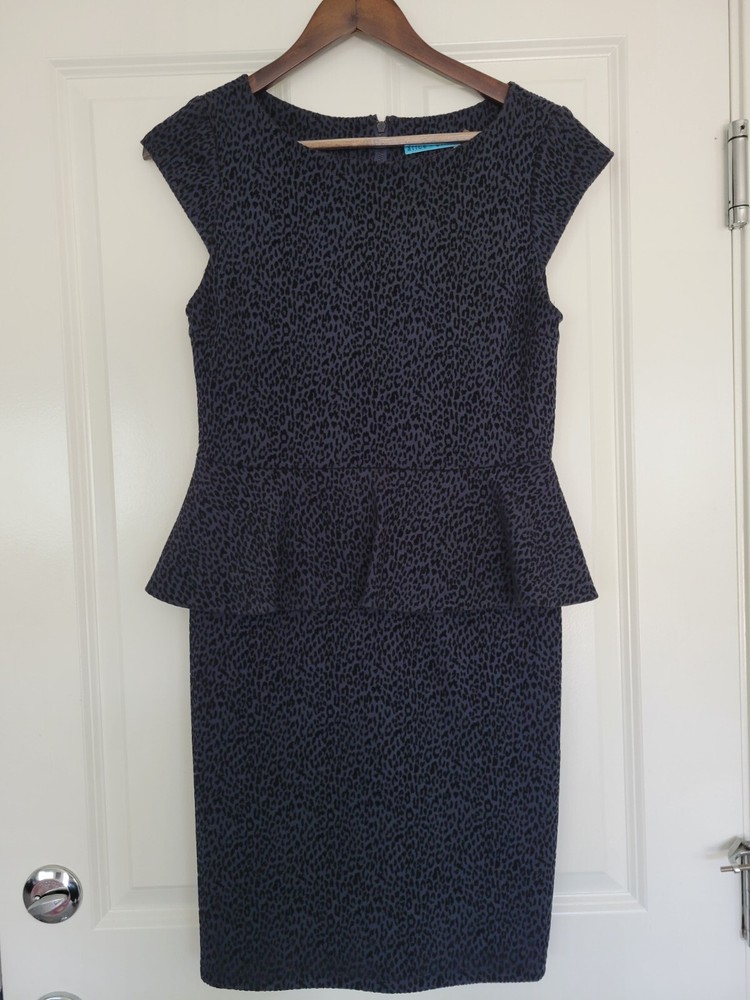 Alice + Olivia Victoria Cap Sleeve Peplum Career Dress size 8