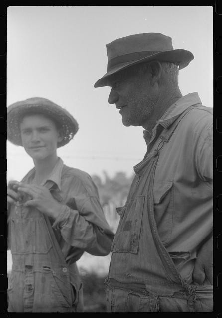 Woodville Georgia 1941 FSA Borrower Sons Farmers Portrait Overalls Hats